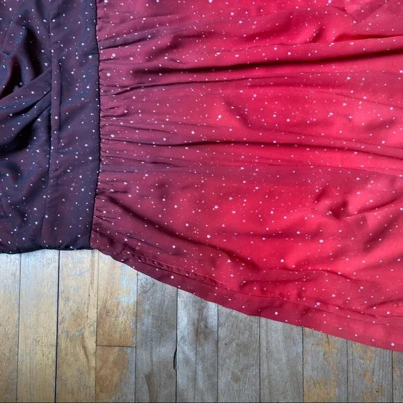 Eshakti ombré star print Georgette dress - Picture 15 of 16